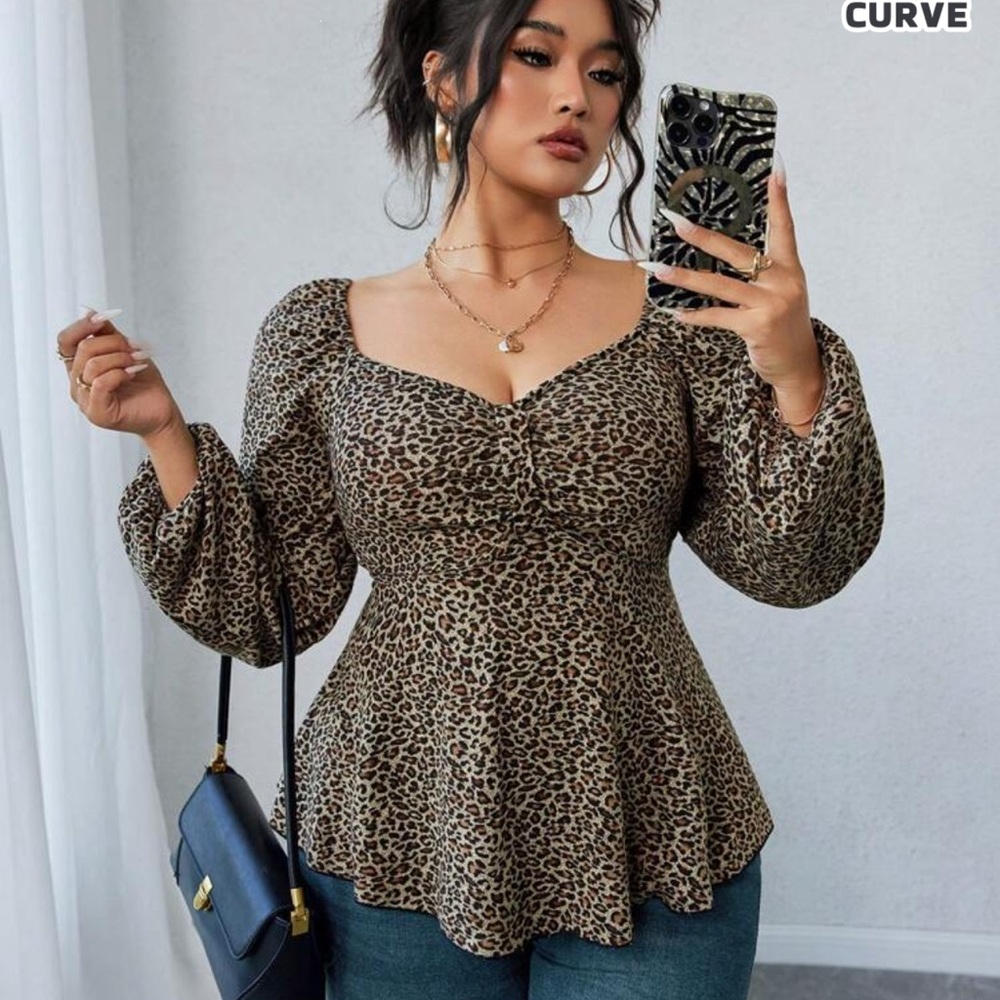 Leopard Print Women's Top